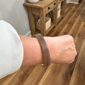 Jcrew taupe and gold bangle